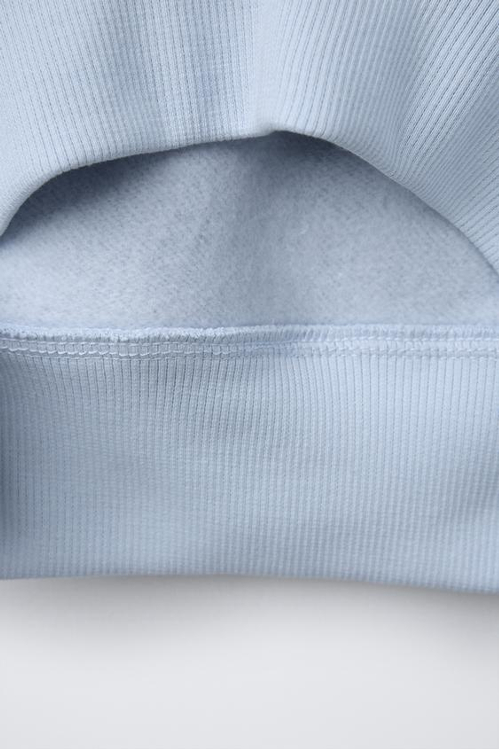 ZARA ОДНОТОННАЯ ТОЛСТОВКА, ГОЛУБОЙ