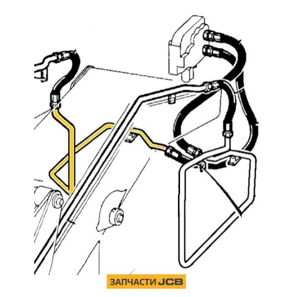 Трубка гидравлики JCB 335/07275