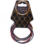 Резинки для волос 10шт «Стиль в деталях», тонкие, цвет микс, d-4,5см●