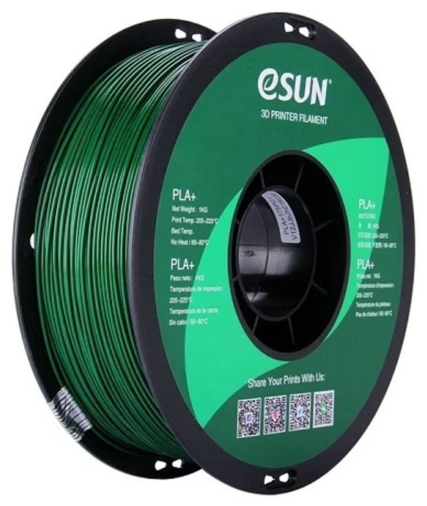 Пластик для 3D-печати ESUN PLA+175PG1 темно-зеленый