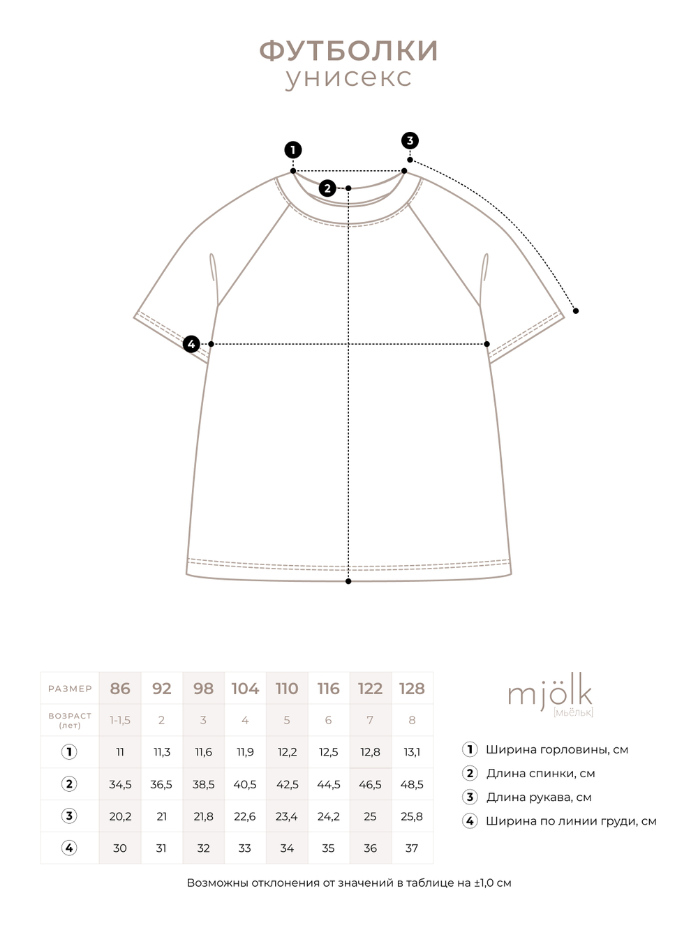 Футболка унисекс Mjölk White, уценка