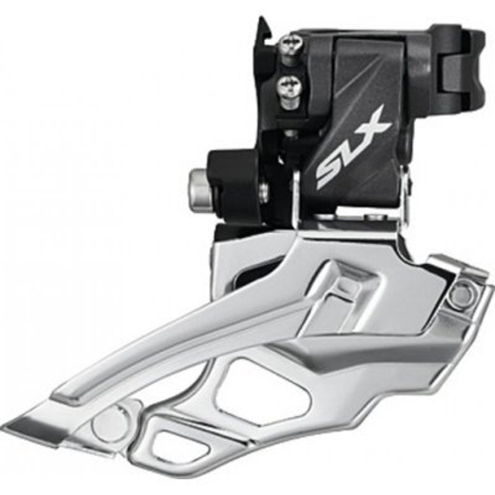Перек-ль передний Shimano SLX, M676, для 2 звезд, ун. тяга, хомут 34.9 с адапт 28.6/31.8