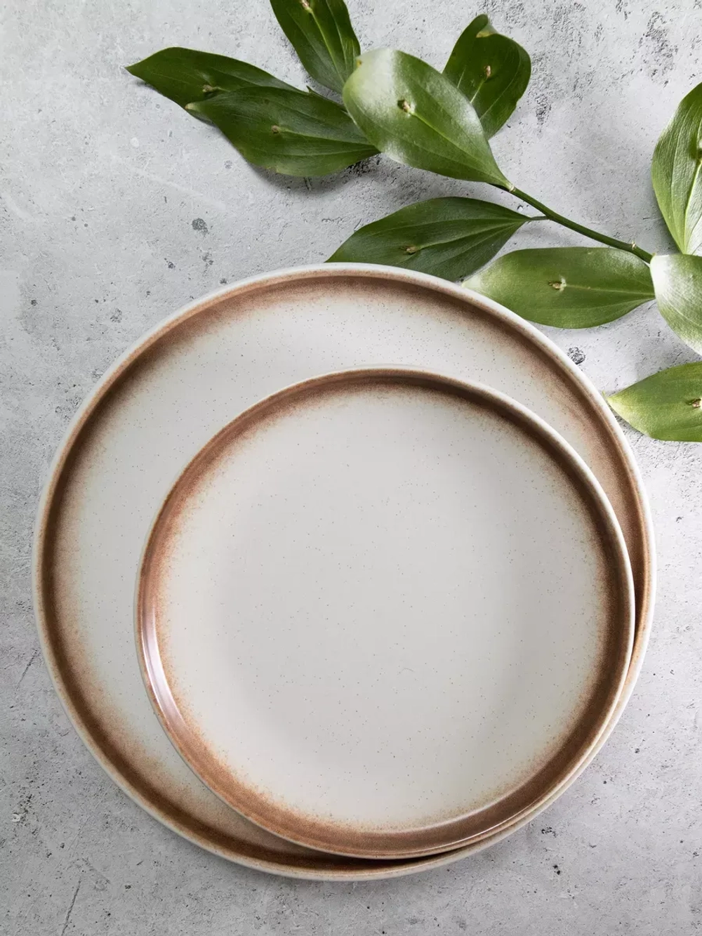 Тарелка с бортиком, Белый песок 20 см - 2 шт.