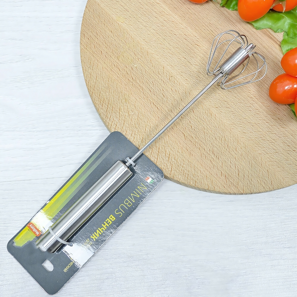 Венчик нерж для взбивания полуавтоматический "Nimbus", 25,5*5,8см