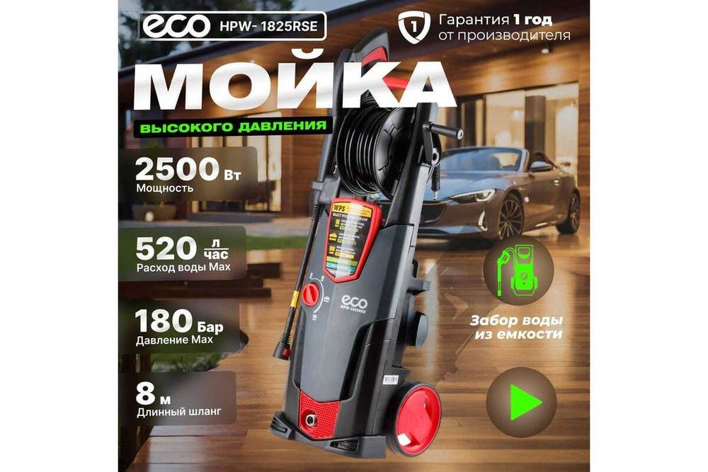 Мойка высокого давления ECO HPW1825RSE01