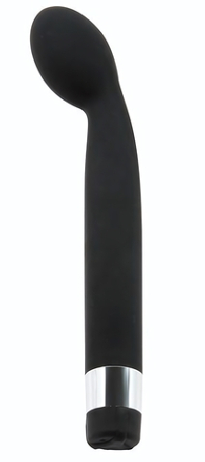 Чёрный G-стимулятор с вибрацией Scarlet G - 21 см. (Цвет: черный)