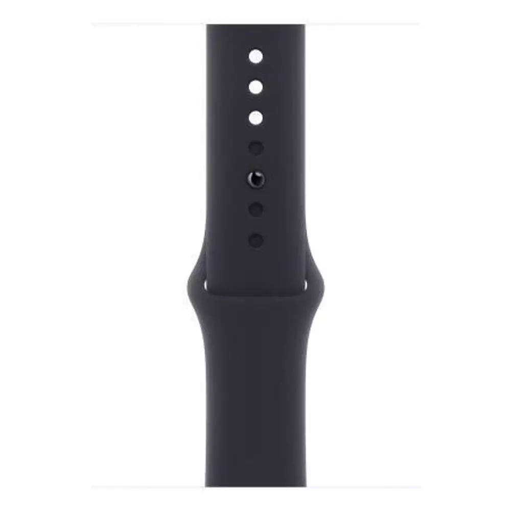 Apple Watch Series 9, 41 мм, из алюминия цвета «тёмная ночь», спортивный ремешок