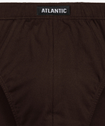 Мужские трусы слипы классика Atlantic, набор 5 шт., хлопок, серые + графитовые + черные + изумрудные + эспрессо, 5SMP-003