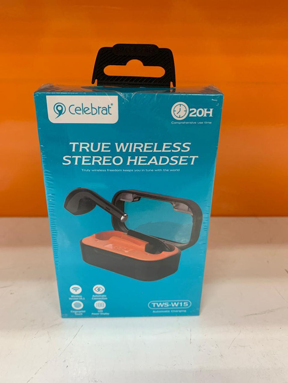 Наушники внутриканальные Celebrat W15, Bluetooth, цвет: черный