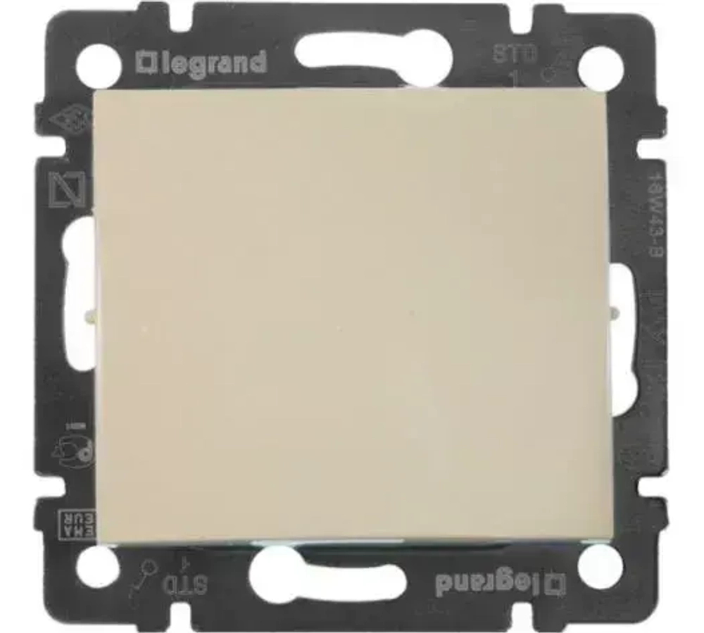 Выключатель одноклавишный Legrand Valena 774301+ рамка Legrand Valena 774351 слоновая кость- 1 шт.