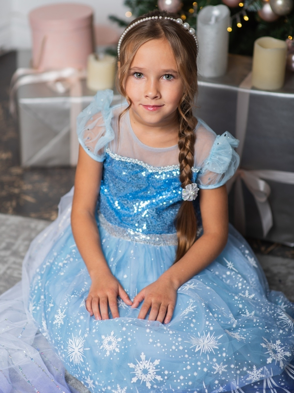 Платье Эльза + шлейф