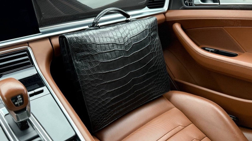 Портфель Hermes из кожи крокодила