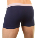 Мужские трусы-боксеры с контрастной окантовкой гульфика (Размер: XL) (Цвет: синий)