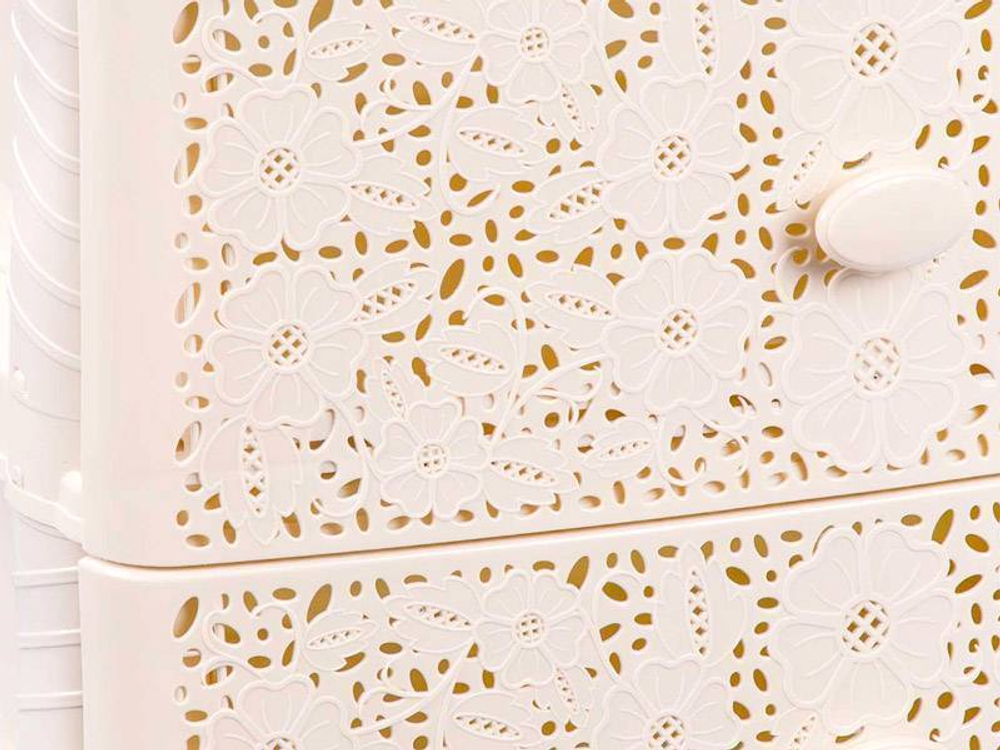 Комод 4-х секционный "Лаура" широкий (сл.кость)