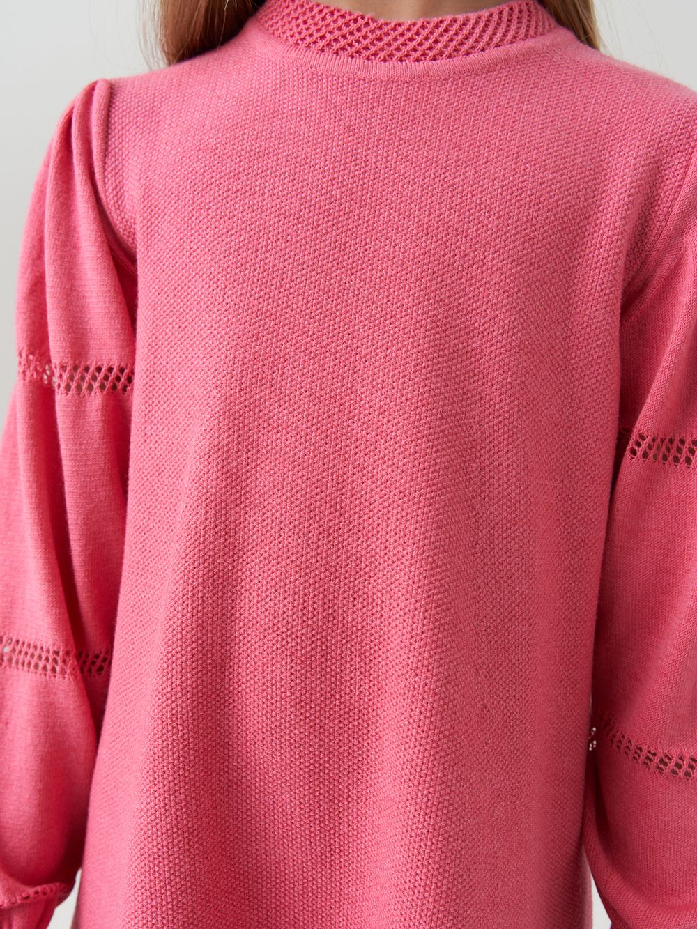 Платье для девочки с длинным рукавом AT1039 коралловый