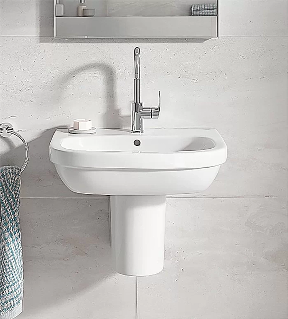 Раковина на полупьедестале Grohe Euro Ceramic 59,5 белая