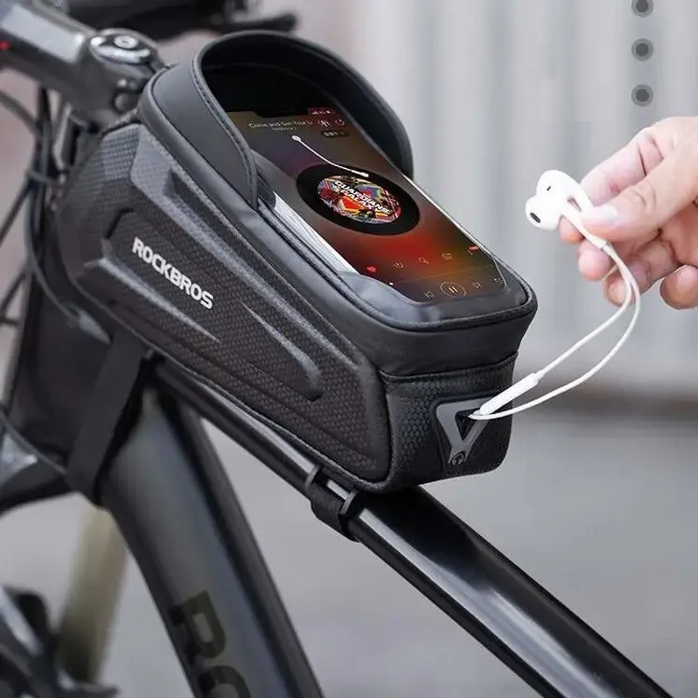 Сумка велосипедная на раму Rockbros B68, 24*10*8,2 см, объем 1,7л