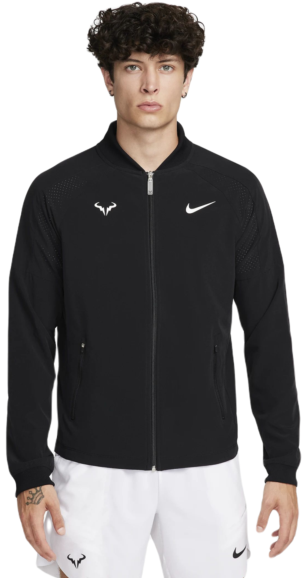 Мужская теннисная кофта Nike Court Dri-Fit Rafa Jacket - black/white