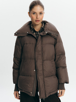 Пуховик с манжетами