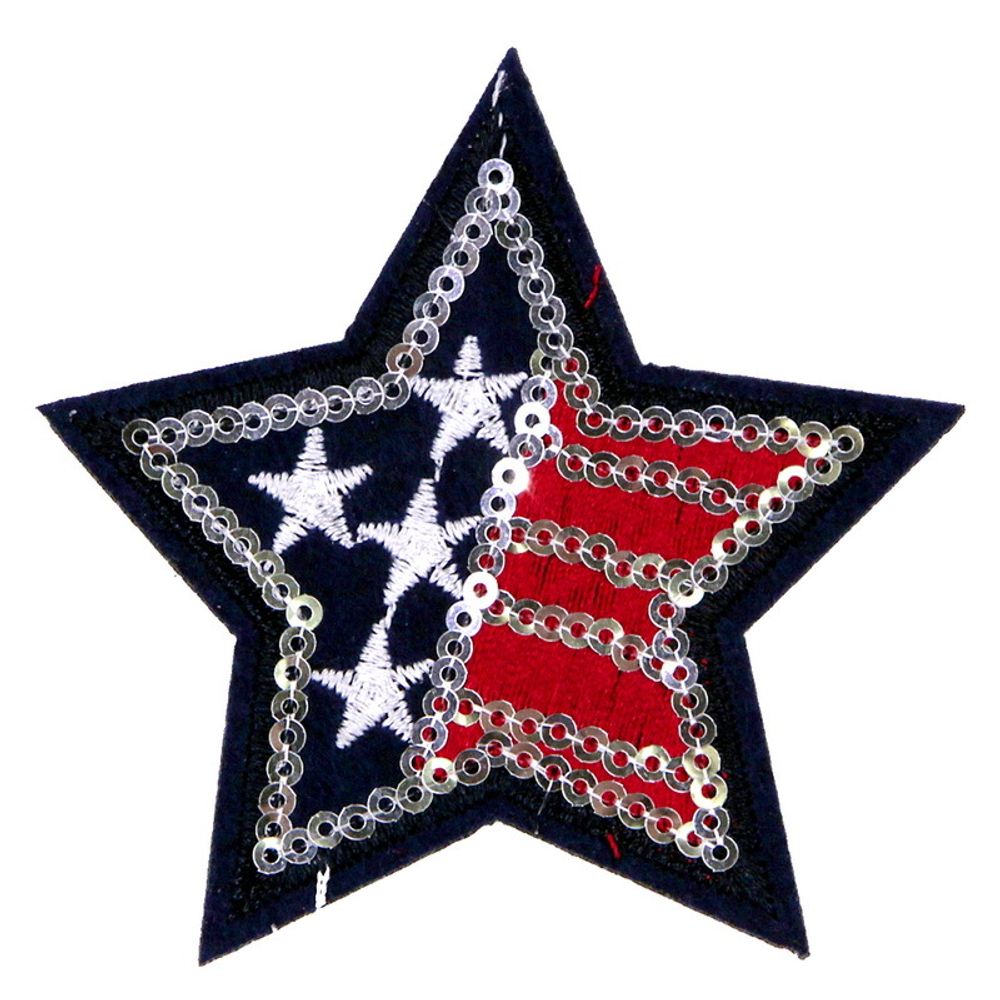 Нашивка Звезда с флагом США