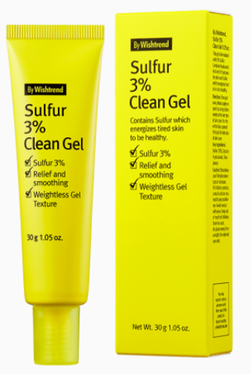 By Wishtrend Sulfur 3% Clean Gel гель против акне 30г