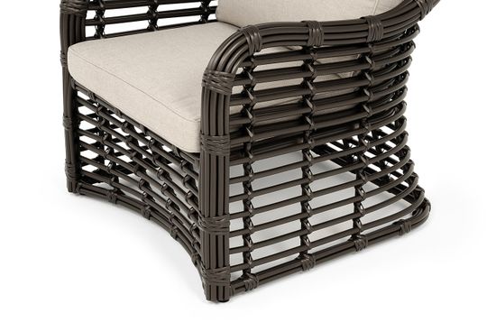 "Ницца" кресло из искусственного ротанга, цвет бронзовый