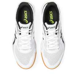 Мужские кроссовки для бадминтона/сквоша Asics Upcourt 5 - white/safety yellow