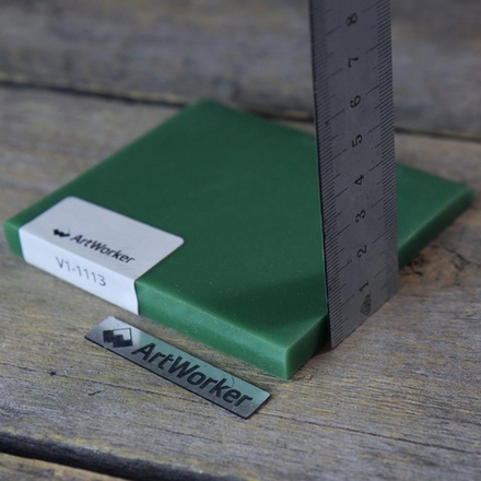 Смальта зеленого цвета, 200 гр, в кирпичиках V1-1113