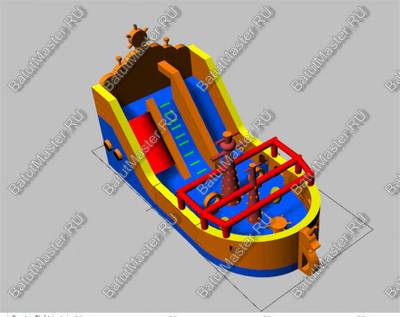 Надувной корабль "Весёлый Роджер Brown"