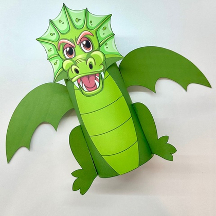 Идея зимней поделки "Дракон"