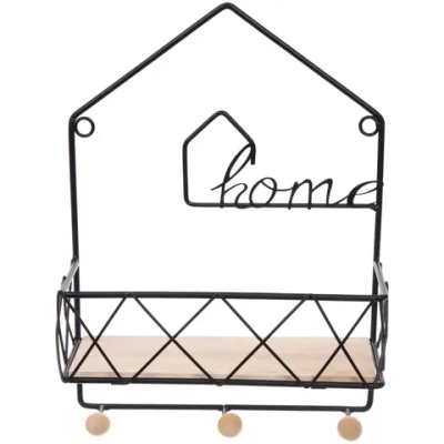 Ключница настенная металлическая «ЛОФТ ВОСТ», птифур, цвет чёрный, 30*22*10см (коробка)