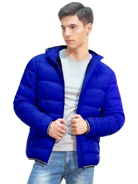 Куртка мужская, размер 48, цвет синий