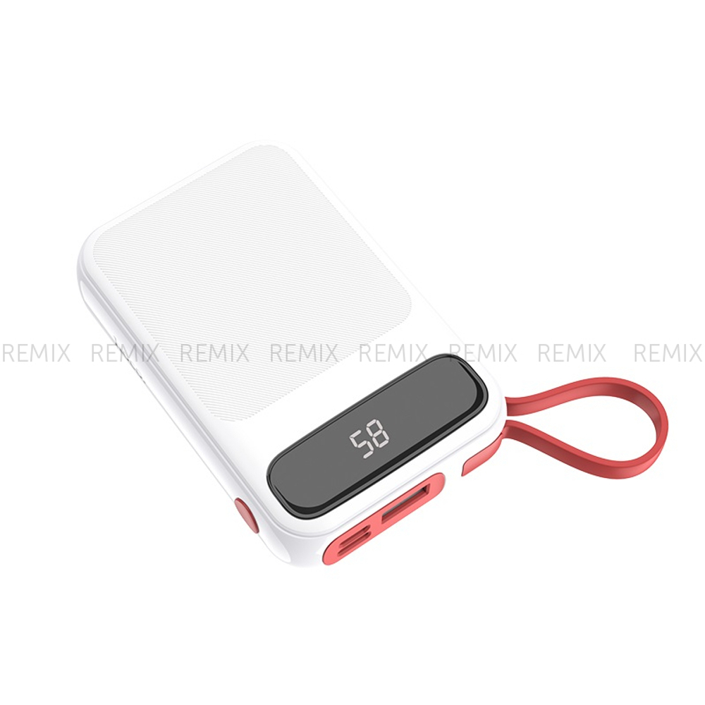 Внешний аккумулятор 10000mAh 1USB 2.0A с кабелем Type-C HOCO J40 (White)
