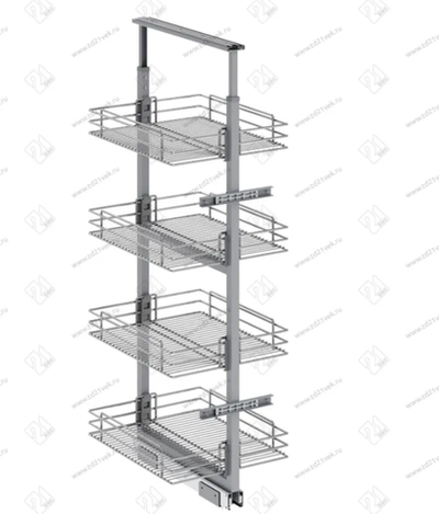 S-1146-C Шкаф-колонна в базу 450 мм, Starax, 6-ти ярусная, (380х510х1850-2000 мм)