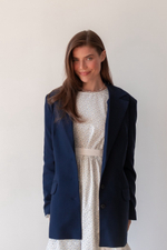 Платье Муза из фланели, Белый с нежными веточками