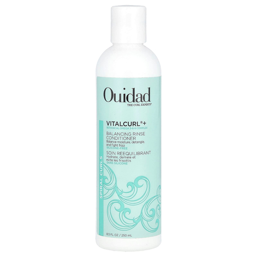 Ouidad, VitalCurl® +, балансирующее ополаскивание, кондиционер, спиральные локоны, 250 мл (8,5 жидк. унц.)