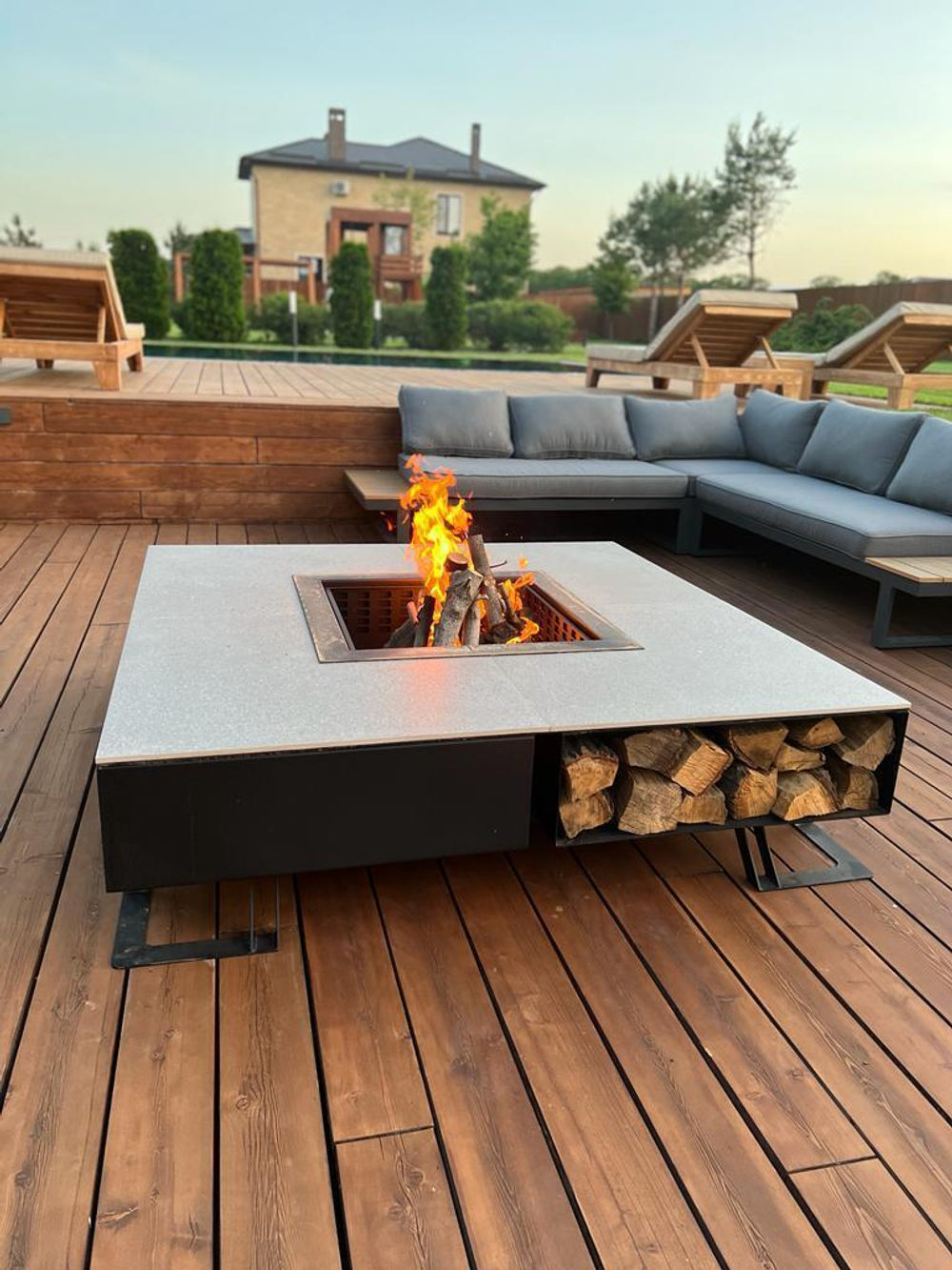 Дизайнерское уличное кострище, d 150см (UFIRE), GF-06-150