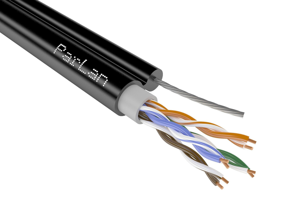 UTP Cat5e 4х2х0,5+ТРОС Кабель витая пара КТЦПтр ПОЛИМЕТ (500м)