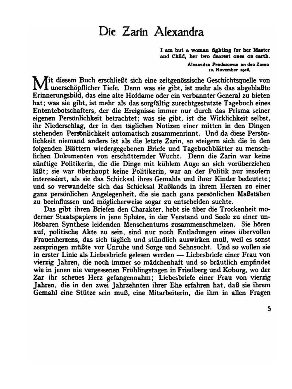 Die Letzte Zarin. Ihre Briefe an Nikolaus II. und ihre Tagebuchblätter von 1914 bis zur Ermordung | J. Kühn; A. Empress