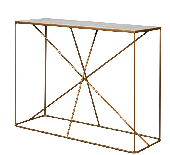 Консоль Lines, 100х80 см, золото