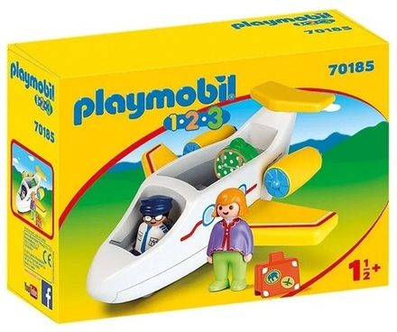 Конструктор Playmobil 1.2.3 Пассажирский самолет 70185