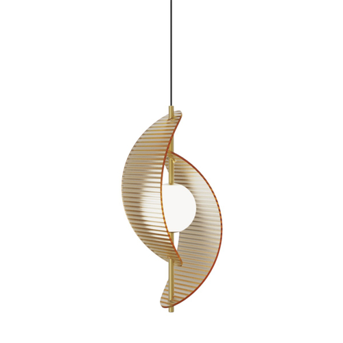 Подвесной светильник MD24030035-1A brass/amber