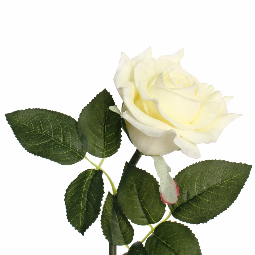 Цветок искусственный «Natur» 50см Роза белая
