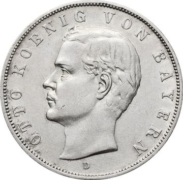 3 марки 1910 Германская империя D, Бавария