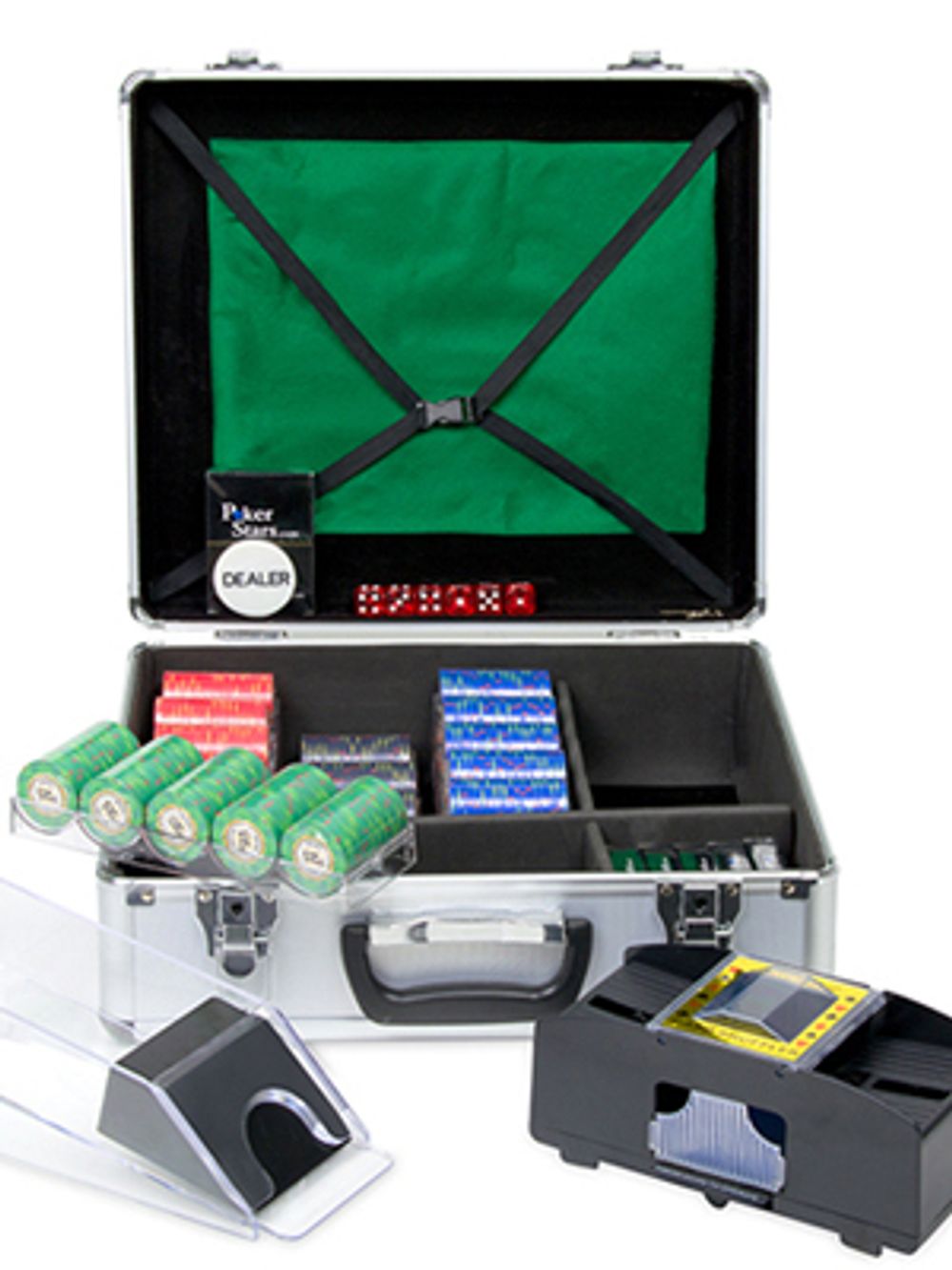 Набор для игры в покер и блэк-джек Luxury Ceramic на 600 фишек