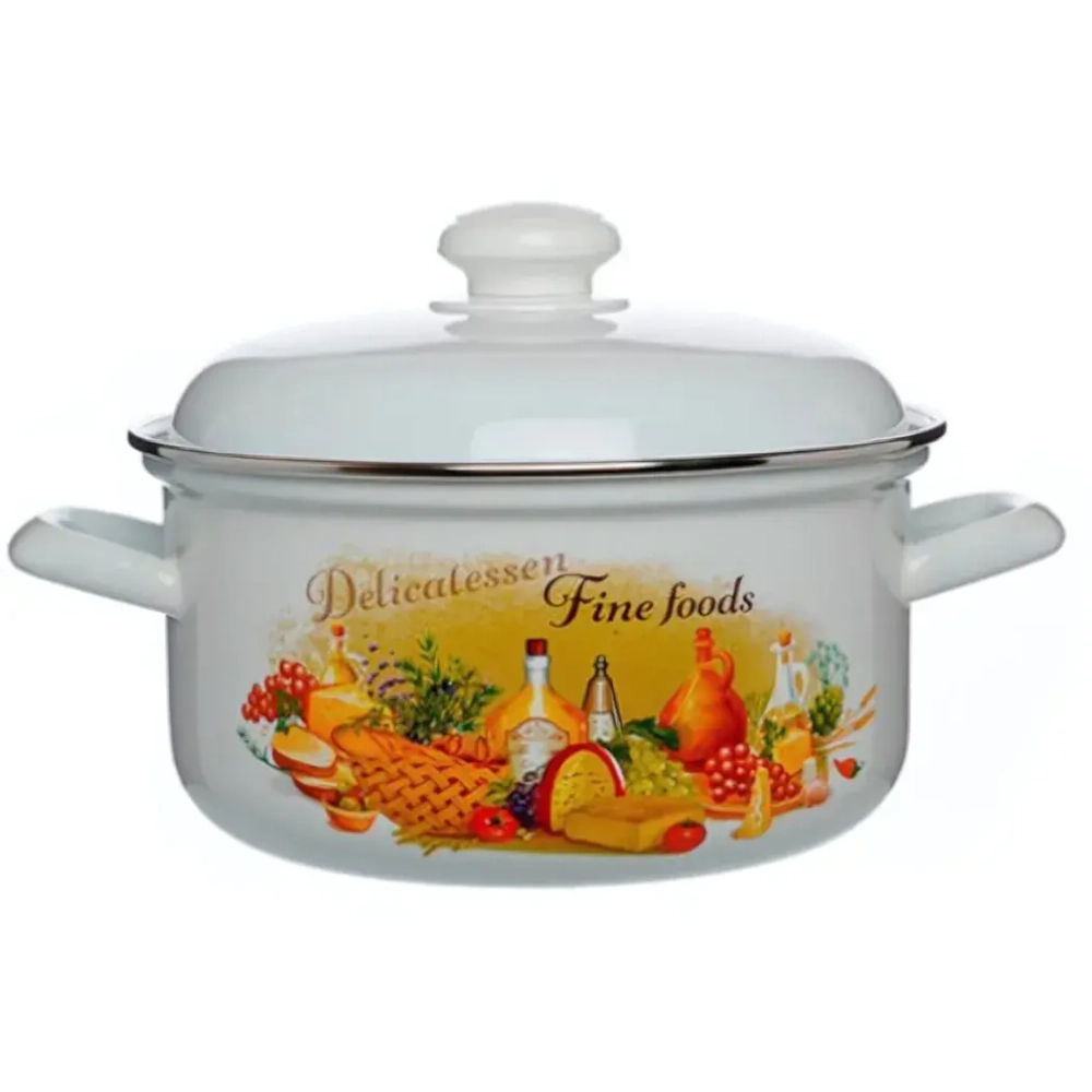 Кастрюля эмалированная 4,5л «Италия» 1515АП2/4