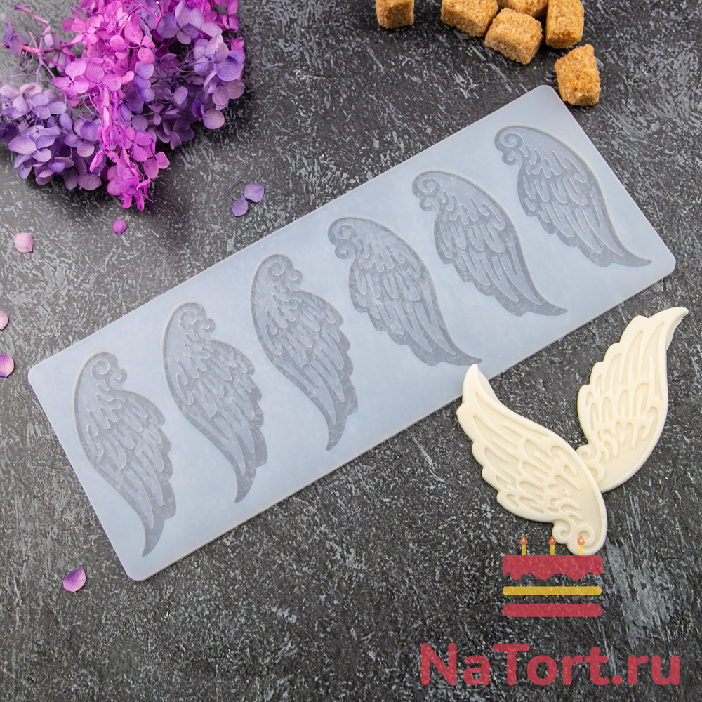 Силиконовый мат для отливки шоколада «Крылья»