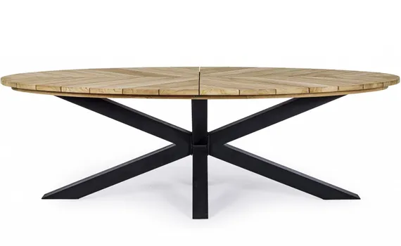 Стол Palmdale 240х110 см, тик, алюминий