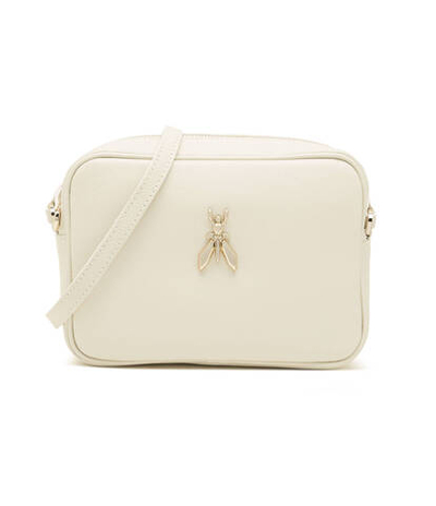 кожаная сумка-мессенджер Patrizia Pepe - экрю(8B0101 L001)