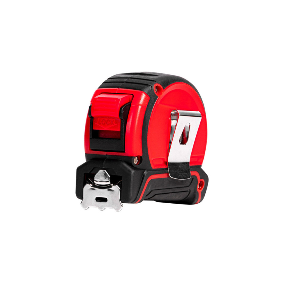 Рулетка Beorol, двухсторонняя шкала, с автостопом, обрезиненная, 5 м x 25 мм